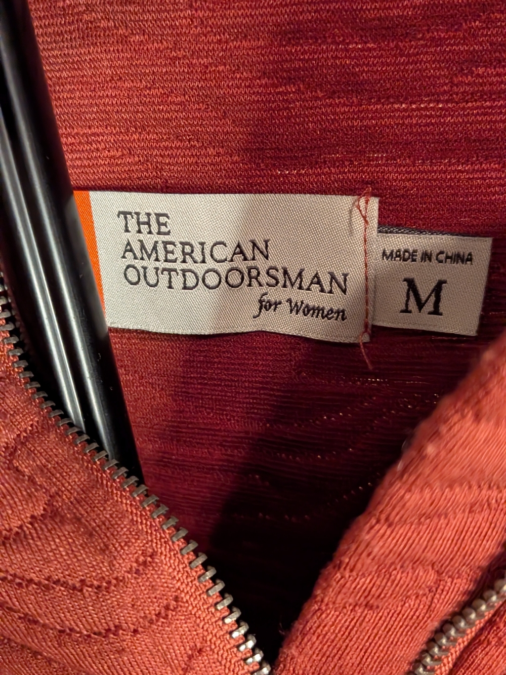 Burnt Orange Quarter-Zip Textured Pullover Sweatshirt - Picture 3 of 5